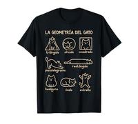 Geometria del Gatto Insegnanti Studenti Matematica Maglietta