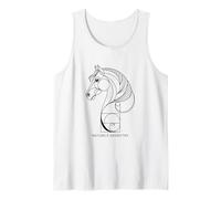 Geometria della Natura Cavallo Geometrico Line Art Design Canotta