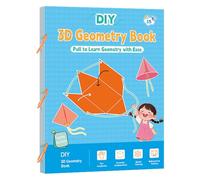Geometria Diario - Tirare Corda Geometria Guida Per Bambini | Libro di testo Matematica Per Migliorare l'immaginazione spaziale Per I Bambini 5-12 Anni