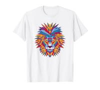 Geometria forme faccia leone Maglietta
