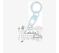 Geometria matematica Geek Calcolo Stampa Acrilico Ornamento Osso di Cane,Medagliette per cani Ornamento personalizzato per animali domestici, Portachiavi Portachiavi a forma di osso