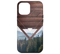 Geometria Outdoor Legno Escursionismo Natura Montagna Foresta Am Custodia per iPhone 15 Pro Max