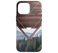 Geometria Outdoor Legno Escursionismo Natura Montagna Foresta Am Custodia per iPhone 16 Pro Max
