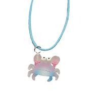 Geometria Pesce Pagliaccio Estetica Collana Moda Semplice Catena Clavicola Donne Ragazze Linea di Cera Collana Festa Regalo di Compleanno Ciondolo Cavalluccio Marino Per Le Donne, Misura unica, come