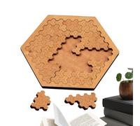 Geometria Puzzle per - Gioco di arte in legno, pezzi di forma tagliati con precisione, cerebrale di sviluppo delle abilità, Set di gioco logico | Attività di pensiero educativa