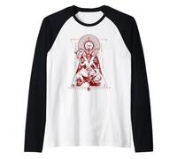 Geometria Sacra Baphomet - Ermetico Simbolismo Esoterico Arte Maglia con Maniche Raglan