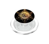 Geometria sacra dell'operatore di luce del tetraedro della stella di Merkaba PopSockets PopGrip per MagSafe