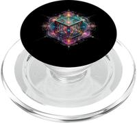 Geometria sacra Fiore della Vita Cubo di Metatron PopSockets PopGrip per MagSafe