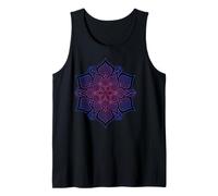 Geometria Sacra Mandala Indaco Viola Fiore Canotta