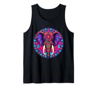 Geometria Sacra Natura Elefante Estetica Mandala Fiore Canotta