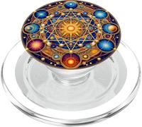 Geometria sacra Poliedro Dodecaedro Ottagono Esagono PopSockets PopGrip per MagSafe
