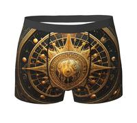Geometria Sacra Rotonda Mistero Dorato Uomo Mutande Classico Boxer Shorts Comfort Boxer Aderenti L