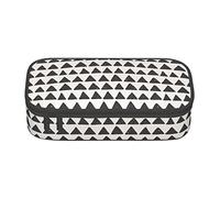 geometria triangolare disegnata a mano Astuccio speciale per ragazze ragazzi, astuccio grande capacità grande astuccio per matite, astuccio portamatite per cancelleria per studenti con cerniera per