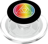 Geometria Triangolo Arcobaleno Carino LGBTQ Forme Geometriche Gay PopSockets PopGrip per MagSafe
