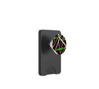 Geometria Urbana Nero Bianco Erba-Verde PopSockets PopWallet per MagSafe