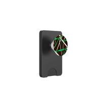 Geometria Urbana Nero Bianco Verde PopSockets PopWallet per MagSafe