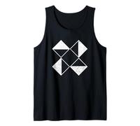 Geometric 8 Triangle Shapes Abstract Geometry Art Distressed Canotta