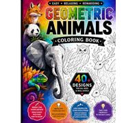 Geometric Animals Coloring Book