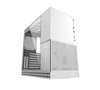 Geometric Future King Arthur Case Mid Tower No-Power Vetro Temperato minITX/mATX/ATX/E-ATX Bianco