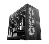 Geometric Future M5 Vent Mesh Panel Mid Tower in vetro temperato, case da gioco E-ATX/ATX, alto flusso d'aria, acciaio 1,2 mm, tipo C, supporto radiatore 420/360, ventola ARGB PWM 140 m x 5