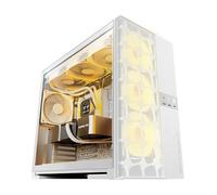 Geometric Future M5 Vent Mesh Panel Mid Tower in vetro temperato, case da gioco E-ATX/ATX, alto flusso d'aria, acciaio da 1,2 mm, tipo C, supporto radiatore 420/360, ventola ARGB PWM 140 m x 5