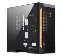 Geometric Future M6 Dali Mid Tower, alloggiamento per PC, design del canale d'aria verticale, supporto per E-ATX da 12" x 11", 360 radiatore, supporto verticale GPU, colore nero, GEO-M6 -Dali