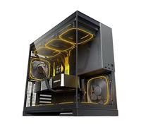 Geometric Future Mid Tower in vetro temperato M5, case da gioco E-ATX/ATX, acciaio da 1,2 mm, tipo C, pannelli senza attrezzi, supporto radiatore 420/360, ventola ARGB PWM 140 m x 5 preinstallate