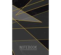 Geometric Marble Notebook - 120 Pages Lined Journal with Gold Accent Triangles for Notes and Writing: 120 Pages, Hardcover, Lined Interior, Dark ... - Perfect for School, Work, and Daily Writing