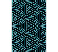 Geometric Pattern College Ruled Notebook - 150 Pages, 6" x 9", Modern Hexagon Design, Hard Cover: Perfect for School, Work, or Journaling