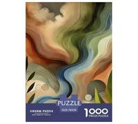 Geometric Plants Jigsaw Puzzle Impossible 1000Pcs Decorazione Per La Casa. Rilassamento E Intelligence Per Adulti E Bambini Da 12 Anni 70x50cm/1000pcs