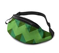 Geometrica Zigzag Splicing Casual Unisex Con Tasche Con Cerniera Cintura Borse Sportive Borsa Da Corsa Mantenersi In Forma Con L'esercizio Jogging, Escursionismo All'Aperto Allenam