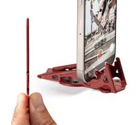 GEOMETRICAL Prov2 - Treppiede tascabile per iPhone, kit universale, colore: Rosso sangue