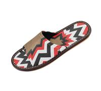 Geometrico A Scacchi Foro Nero Rosso Pantofole per Le Donne Degli Uomini Interno ed Esterno Portatile Antiscivolo Personalizzabile Slip on Open Toe Scarpe Da Casa per Aerei Ospiti Partito zapatos