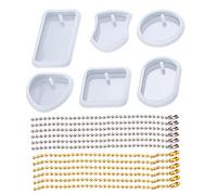 Geometrico Amore Cuore Rotondo Ellisse Piazza Rettangolo Forma Del Pendente Della Muffa UV Resina di Cristallo Forato Silicone Geomet