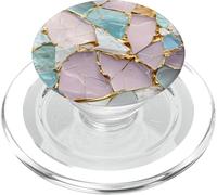 Geometrico Blu Rosa Bianco Viola Verde Oro Venature PopSockets PopGrip per MagSafe