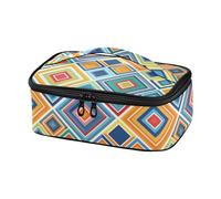 Geometrico Colorato Plaids Decorativo Ragazzi Lunch Bag latte materno Cooler Bag per Viaggio Scatola di Pranzo Termica per Picnic bulto de comida para el Trabajo