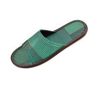 Geometrico espressivo metallizzato verde oro pantofole per le donne uomini indoor outdoor riutilizzabile antiscivolo personalizzabile Open Toe Slide Slipper per Hotel Travel Party sandalias de verano