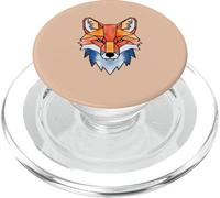 Geometrico Fox Acquerello Poligono Bosco Natura Grafica PopSockets PopGrip per MagSafe