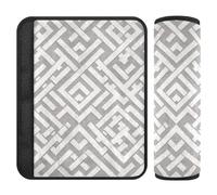 Geometrico Rettangolare-Ambulatory-Plane Grigio 2 Pack Cintura di sicurezza Stop Taglio della cintura di sicurezza nel collo per zaino forro para cinturon de segurida