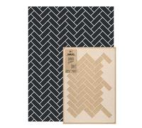 GEOMETRICO Riutilizzabile stencil plastica 65x95cm HERRINGBONE TILES Seamless