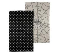 GEOMETRY Asciugamani da cucina per Halloween, in microfibra ad asciugatura rapida, per asciugare la cucina, asciugamano ad asciugatura rapida (Fright Night, 45,7 x 76,2 cm (set da 2)