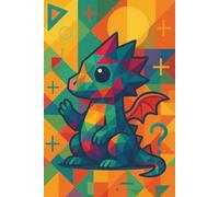 Geometry Class Dragon || Lined Notebook, 6x9, 120 Pages: Bold, bright, and bursting with pattern-perfect for note-taking, journaling, or creative planning in full technicolor.