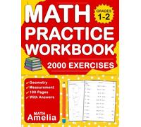 Geometry & Measurement Workbook For Grades 1-2 With Answers Key: Geometry And Measurement Practice Problems For 1st And 2nd Grade | Geometry & ... For Kids Ages 6-8 ( 2000 Exercises )