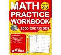 Geometry & Measurement Workbook For Grades 2-3 With Answers Key: Geometry And Measurement Practice Problems For 2nd And 3rd Grade | Geometry & ... For Kids Ages 7-9 ( 2000 Exercises )