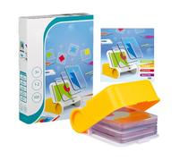 Geometry Puzzle Game, Jigsaw Pattern Blocks, Colorful Shape Learning Toy, Engaging Educational Design, Durable Abs Costruzione, Ideal for Schools and Travel, 4.33x4.09x3.7inch