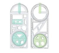 Geometry Ruler Clear Geometric Template - Measuring Tool