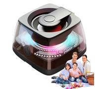 Geonoy Altoparlante magnetico da bagno, magnetico, wireless, con luce a colori RGB, lettore musicale stereo, per doccia all'aperto, spiaggia, golf, auto, viaggi, campeggio, feste