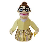 Geonoy Burattino a mano di carriera, Marionette Educative Morbide Con Bocca Mobile, Bambola di Peluche Giudice Postino Assistente di Volo, per Spettacoli di Feste Insegnamento di Narrazione