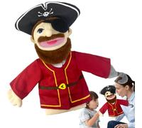 Geonoy Burattino a mano di carriera, Marionette Educative Morbide Con Bocca Mobile, Bambola di Peluche Giudice Postino Assistente di Volo, per Spettacoli di Feste Insegnamento di Narrazione