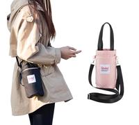Georcep Qudai Water Bottle Pouch with Strap, Outdoor Multifunctional Bag, Qudai Bottle Bags - Large Size Crossbody Portable Hand-Held Bottle Tote (One Size,D-Pink)